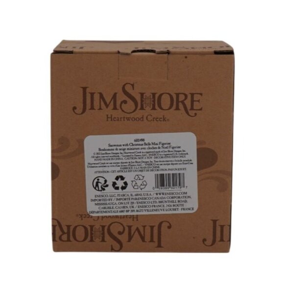 Jim Shore Heartwood Creek Snowman Mini Figure – Christmas Bells Holiday Collecti - Picture 5 of 5